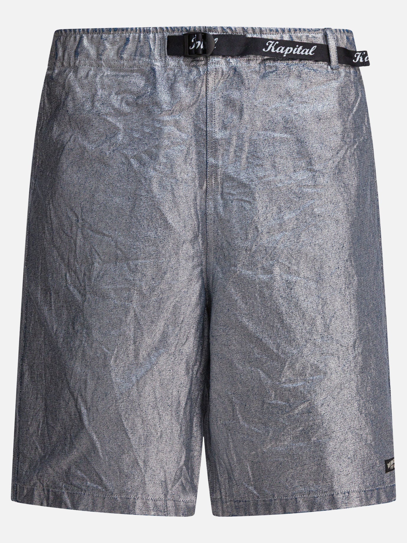 Drawstring shorts Solid colour  Silver - KAPITAL Men | PDP | VIETTI Online Store | thumbnail