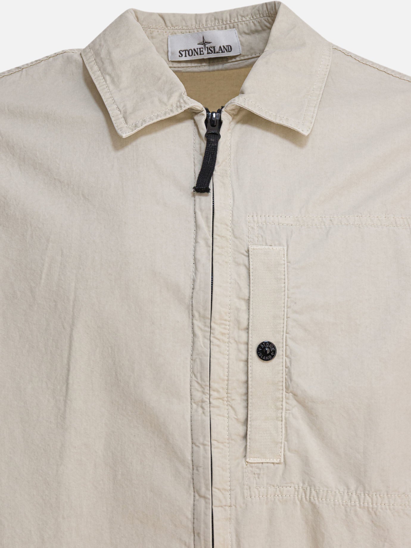 Overshirt jackets Logo  Beige - Stone Island Men | PDP | VIETTI Online Store | Zoom-Modal_3
