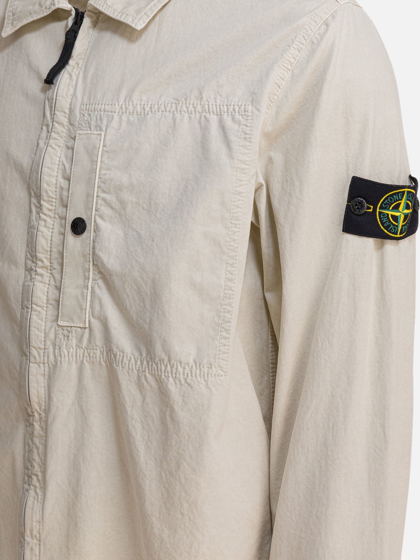 Overshirt jackets Logo  Beige - Stone Island Men | PDP | VIETTI Online Store | Zoom-Modal_4
