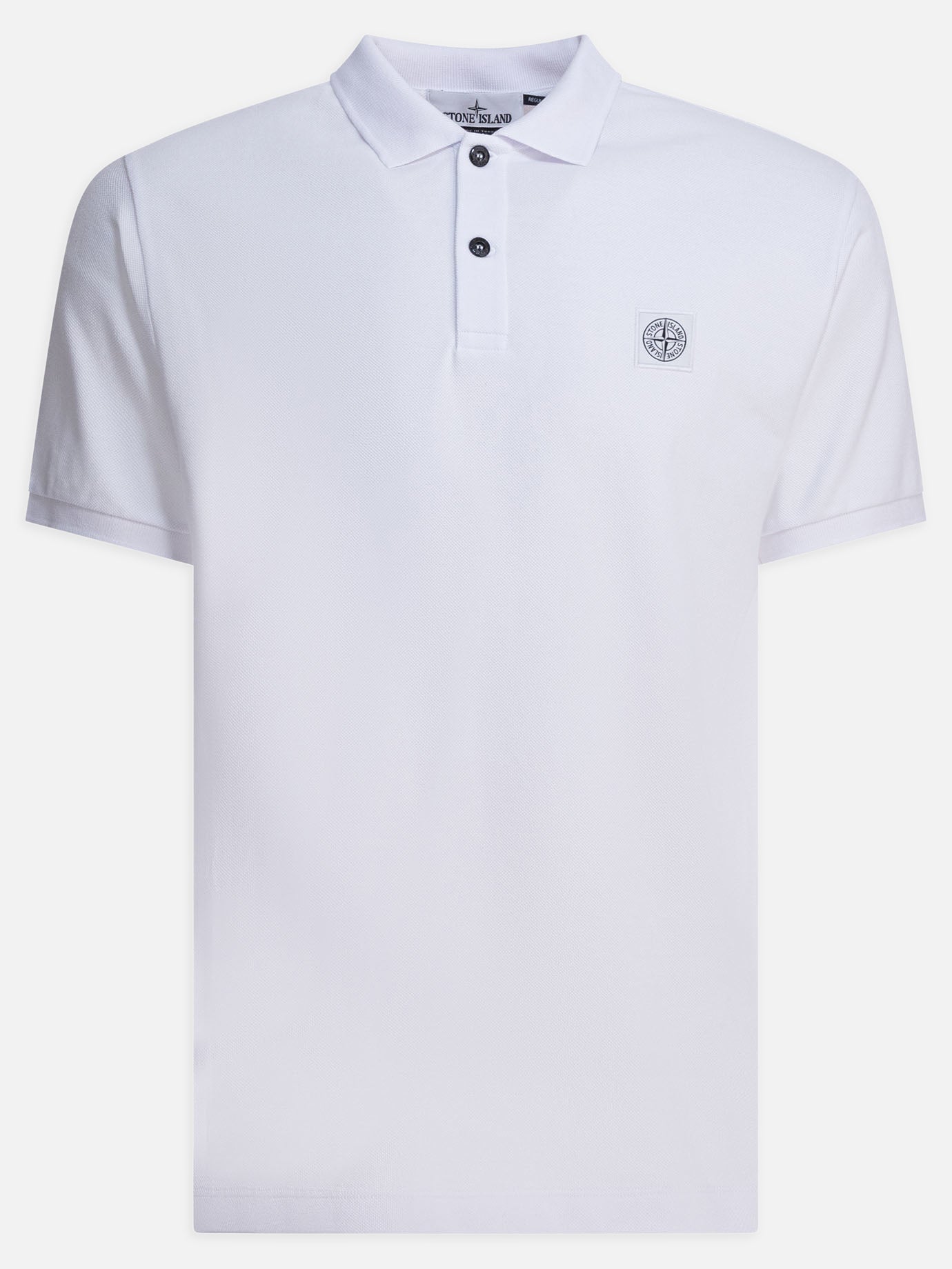 Polo shirts with buttons Logo  White - Stone Island Men | PDP | VIETTI Online Store | Zoom-Modal
