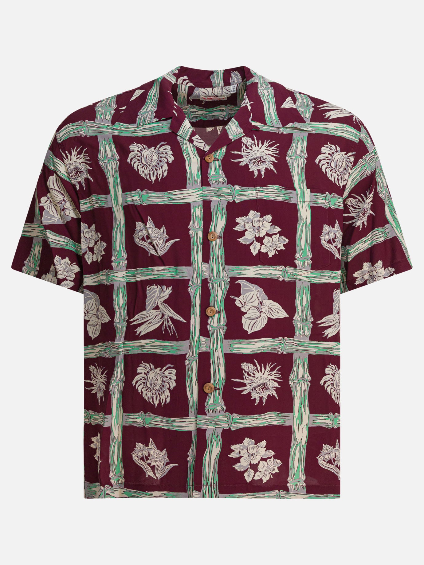 Sun Surf &quot;Island Plants&quot; shirt 22131635_M Bordeaux thumbnail_1