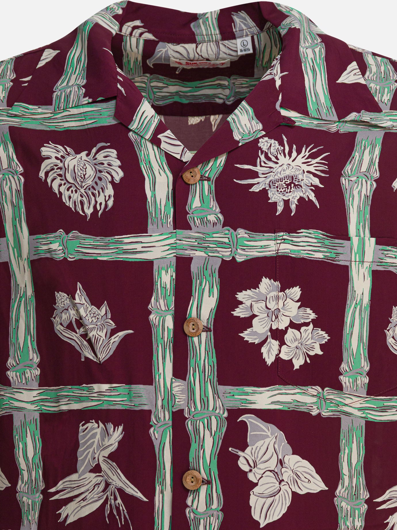 Sun Surf &quot;Island Plants&quot; shirt 22131635_M Bordeaux thumbnail_3