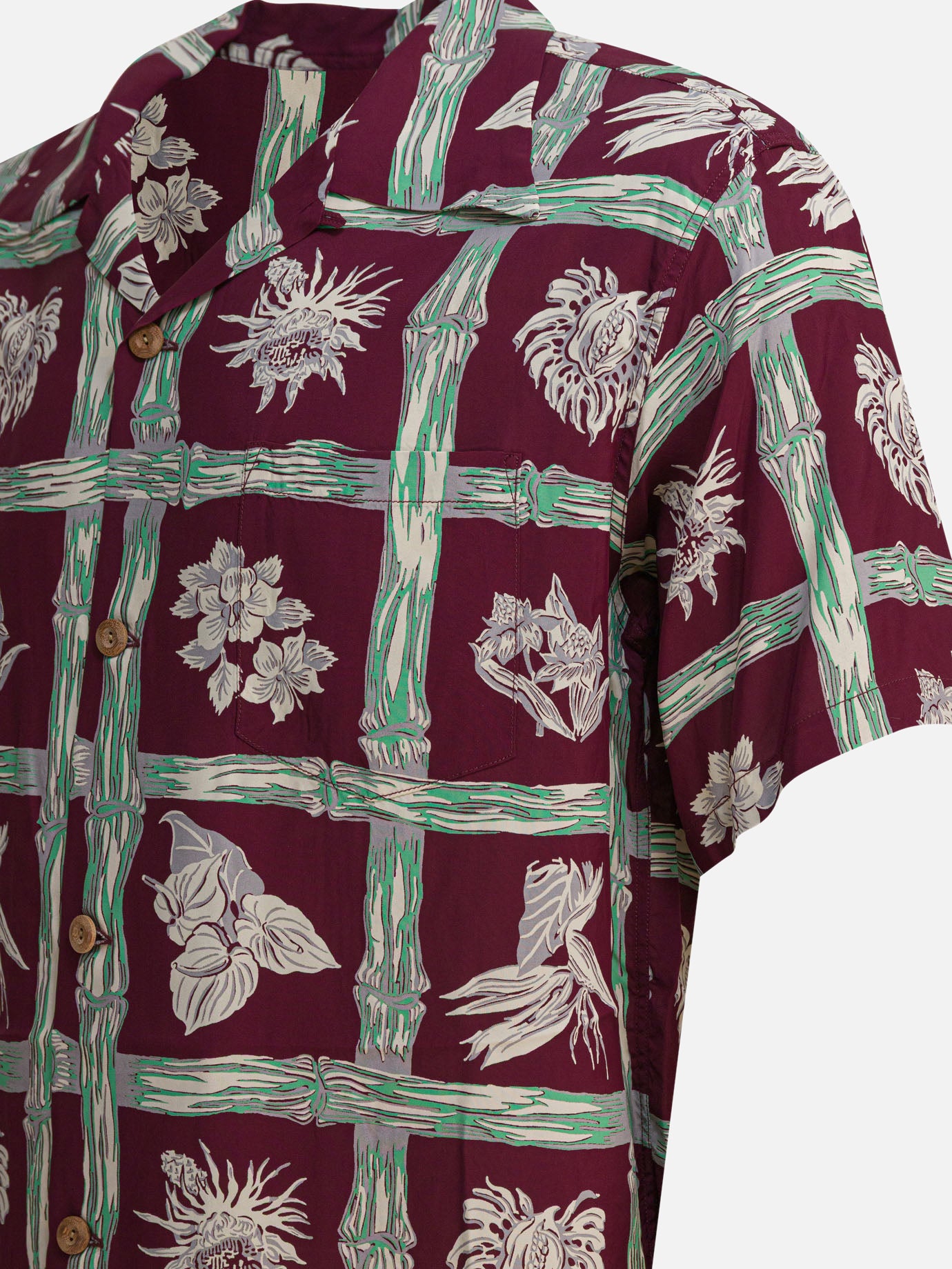 Sun Surf &quot;Island Plants&quot; shirt 22131635_M Bordeaux thumbnail_4