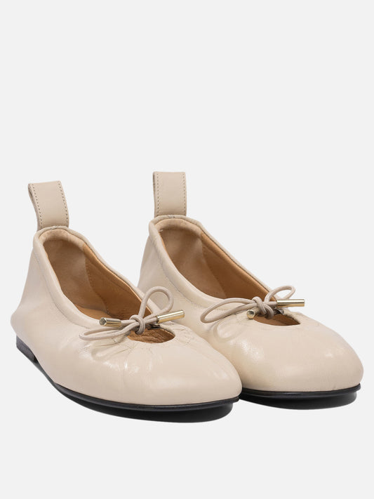 Classic ballet flats 100% leather  White - Alohas Women | PDP | VIETTI Online Store | 2
