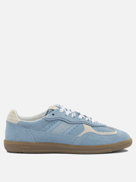 Low top sneakers 100% cow suede - 100% rubber  Light blue - Alohas Women | PLP | VIETTI Online Store 
