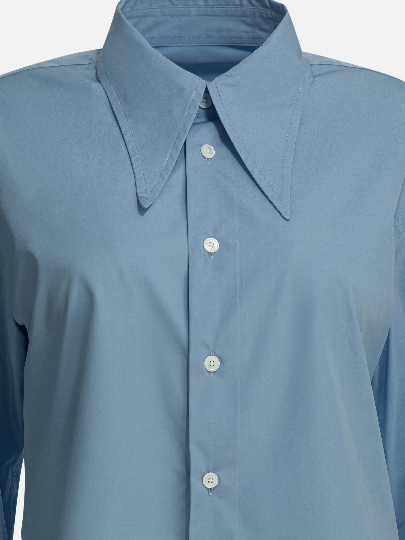 Formal shirts Solid colour  Blue - Ami Paris Women | PDP | VIETTI Online Store | thumbnail_3