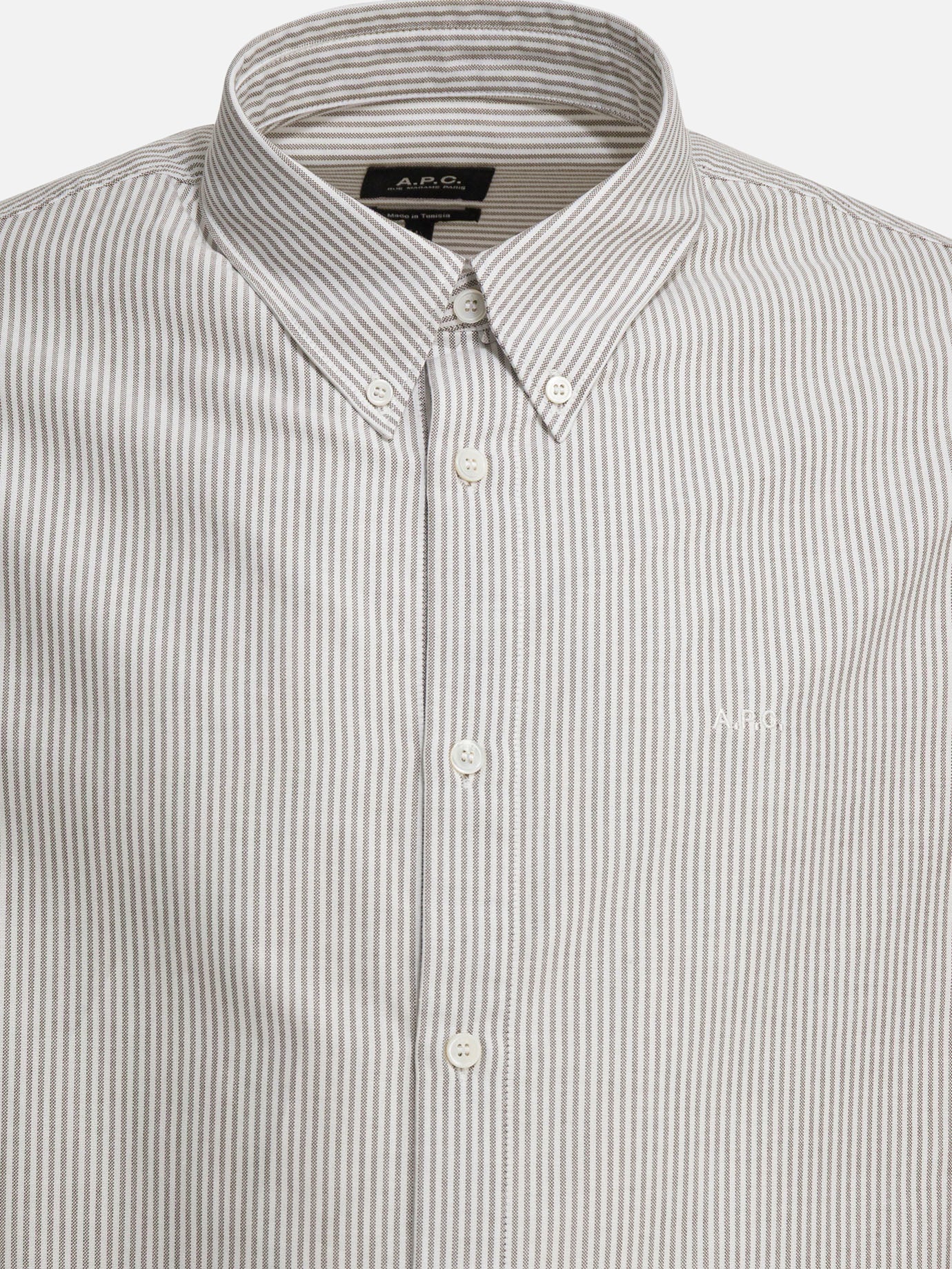 Casual shirts Striped  Green - A.P.C. Men | PDP | VIETTI Online Store | thumbnail_3