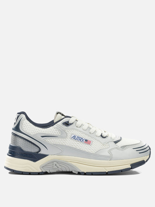 Low top sneakers 50% leather 50% mesh - 100% rubber  Silver - Autry Men | VIETTI Online Store 
