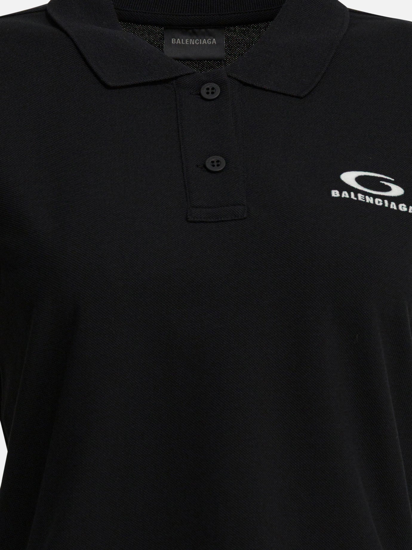 Polo shirts with buttons Logo  Black - Balenciaga Women | PDP | VIETTI Online Store | Zoom-Modal_3
