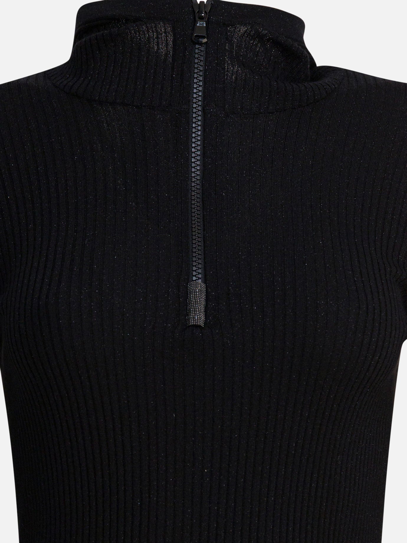 Hooded sweaters Solid colour  Black - Brunello Cucinelli Women | PDP | VIETTI Online Store | Zoom-Modal_3
