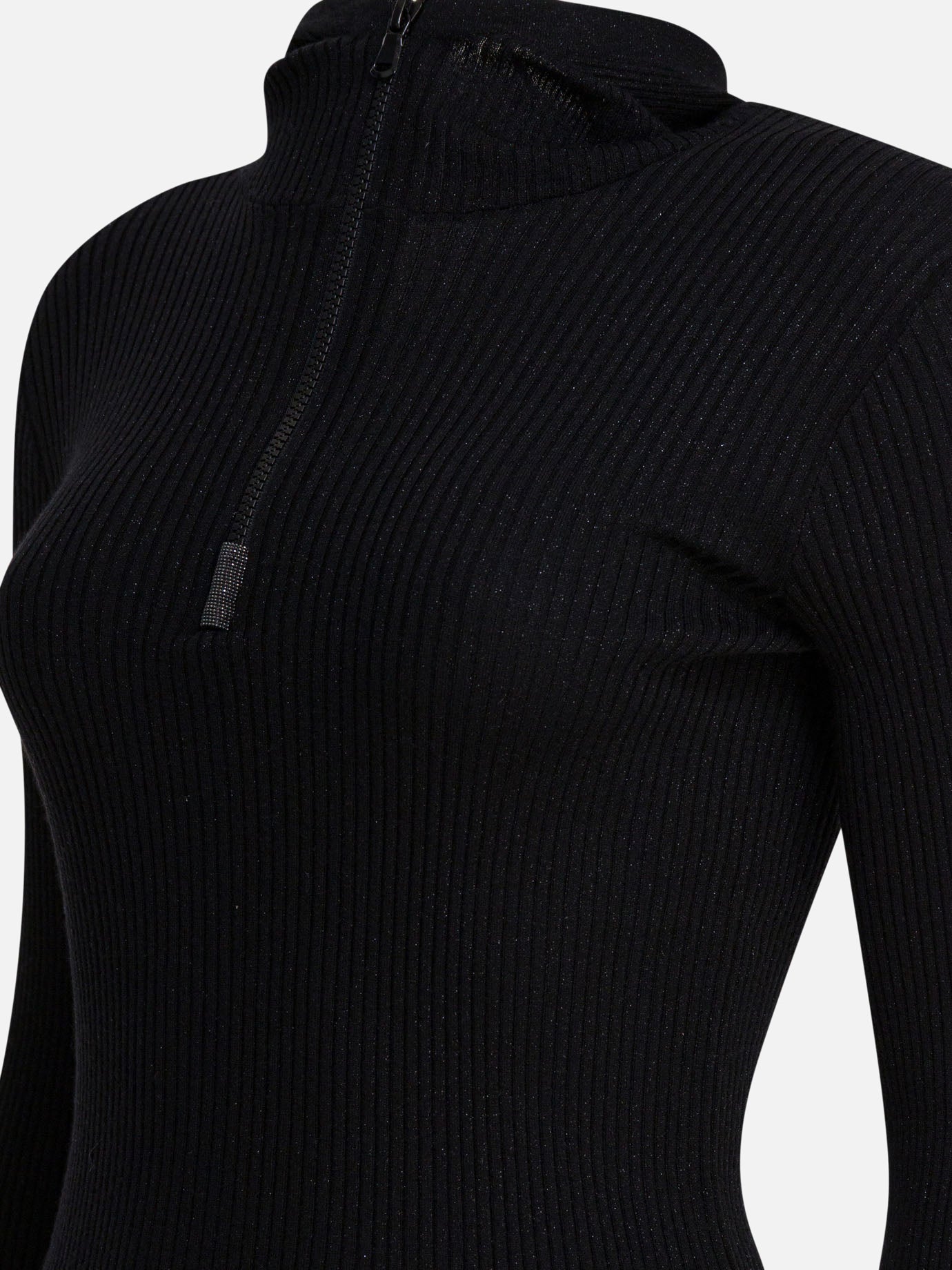 Hooded sweaters Solid colour  Black - Brunello Cucinelli Women | PDP | VIETTI Online Store | Zoom-Modal_4
