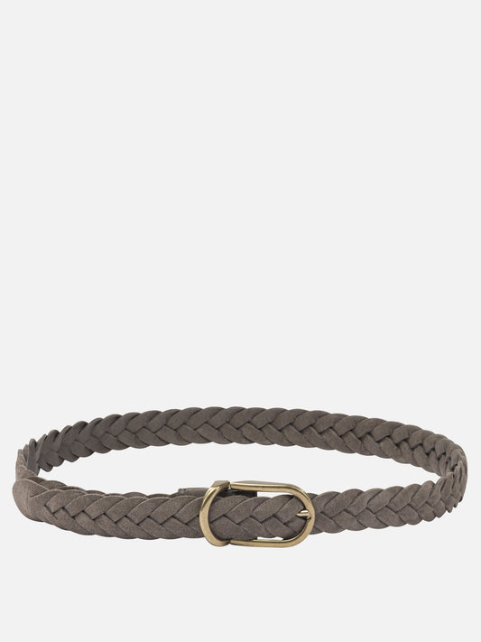 Leather belts 100% suede  Brown - Brunello Cucinelli Men | PLP | VIETTI Online Store 
