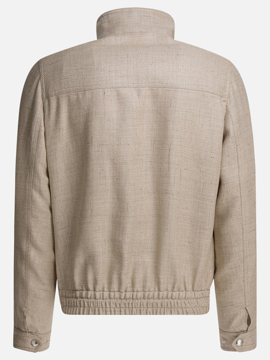 Quilted & Utility Jackets Solid colour  Beige - Brunello Cucinelli Men | PLP | VIETTI Online Store | 2
