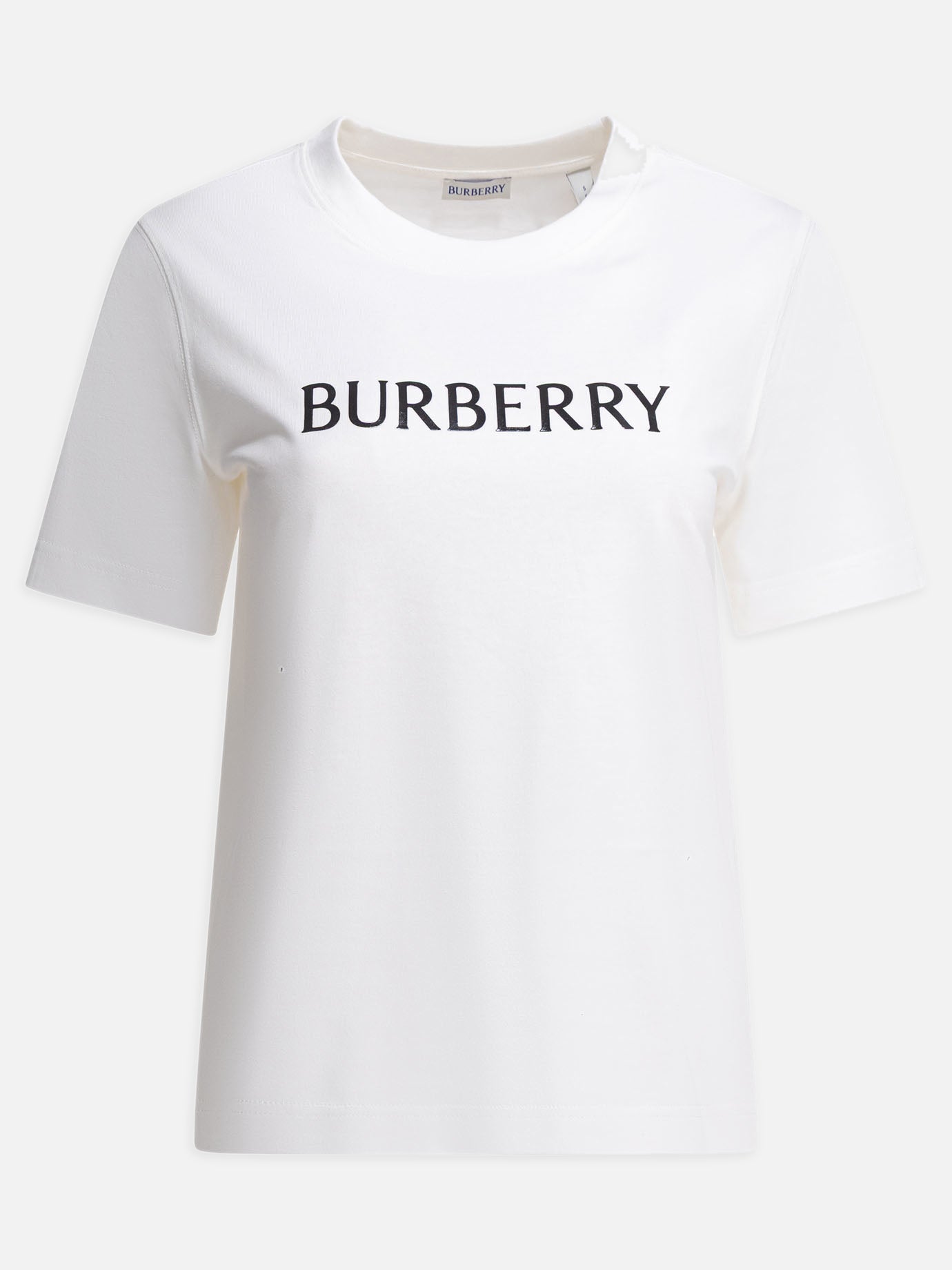 Crewneck t-shirts Logo  White - Burberry Women | PDP | VIETTI Online Store | Zoom-Modal
