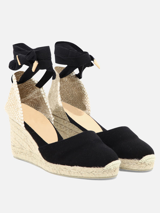 Heeled espadrilles 100% organic cotton - 100% rubber  Black - Castañer Women | PLP | VIETTI Online Store | 2
