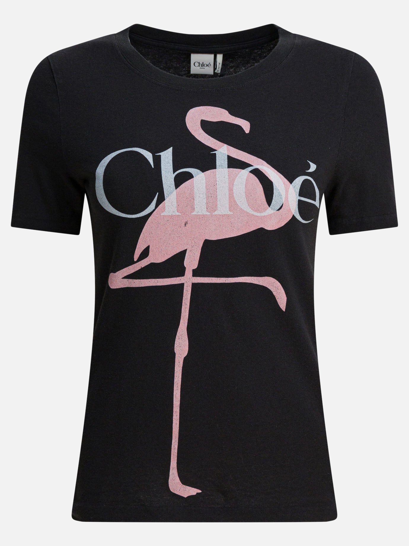 Crewneck t-shirts Logo  Black - Chloé Women | PDP | VIETTI Online Store | thumbnail