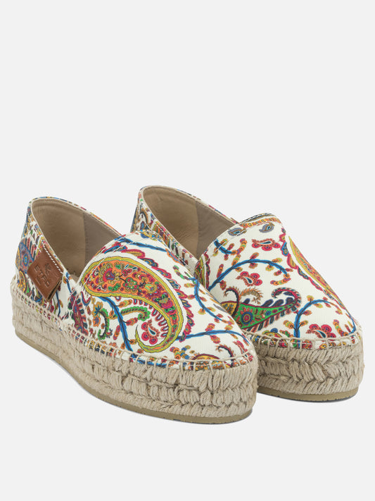 Flat espadrilles 100% cotton  White - Etro Women | PLP | VIETTI Online Store | 2
