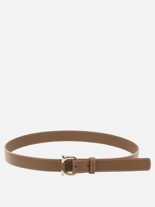 Leather belts 0790112  Beige - Ferragamo Women | PLP | VIETTI Online Store 
