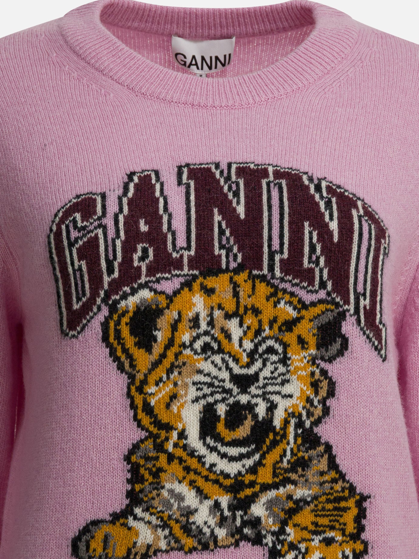 Crewneck sweaters Graphics  Pink - Ganni Women | PDP | VIETTI Online Store | thumbnail_3