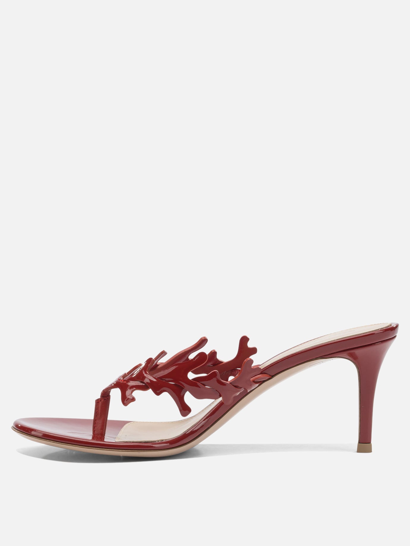 Mules 100% leather - 100% leather  Red - Gianvito Rossi Women | PDP | VIETTI Online Store | thumbnail_3