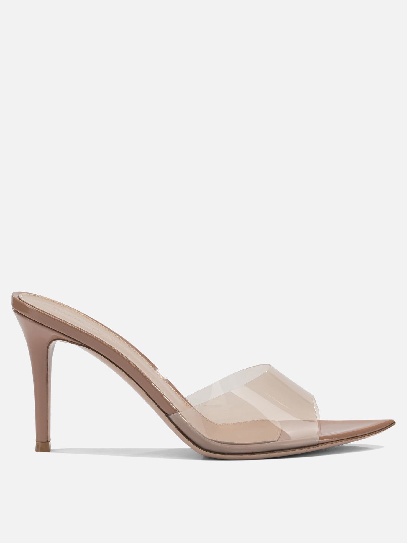 Heeled sandals 100% thermoplastic polyurethane - 100% leather  Beige - Gianvito Rossi Women | PDP | VIETTI Online Store | Zoom-Modal
