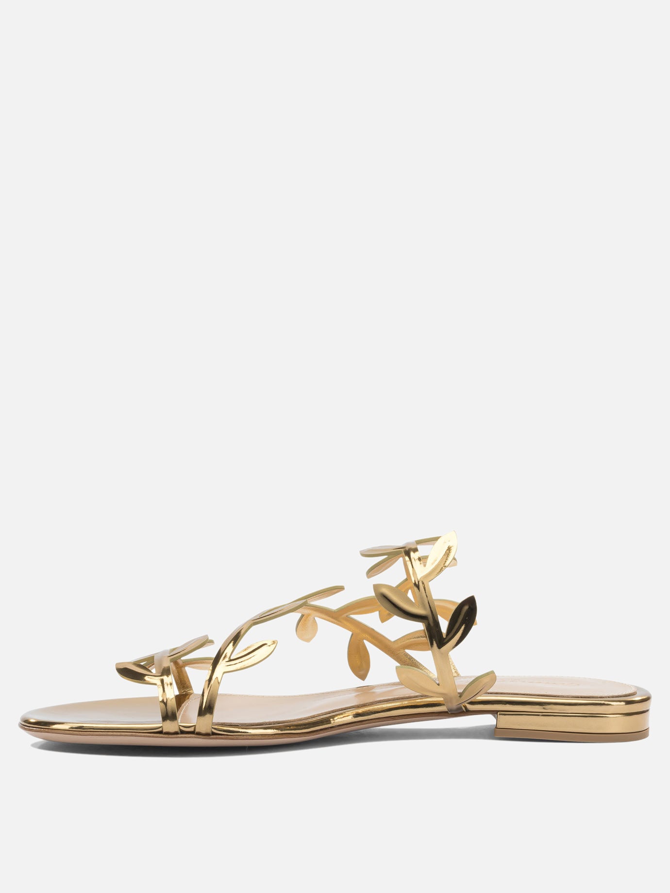 Flat sandals 100% leather - 100% leather  Gold - Gianvito Rossi Women | PDP | VIETTI Online Store | Zoom-Modal_3
