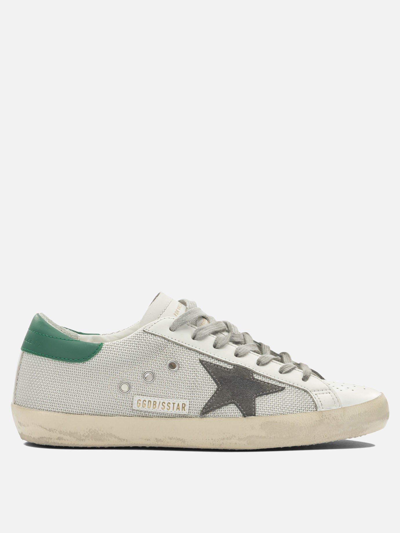 Low top sneakers 50% cow leather 50% polyester - 100% rubber  Silver - Golden Goose Men | PDP | VIETTI Online Store | thumbnail