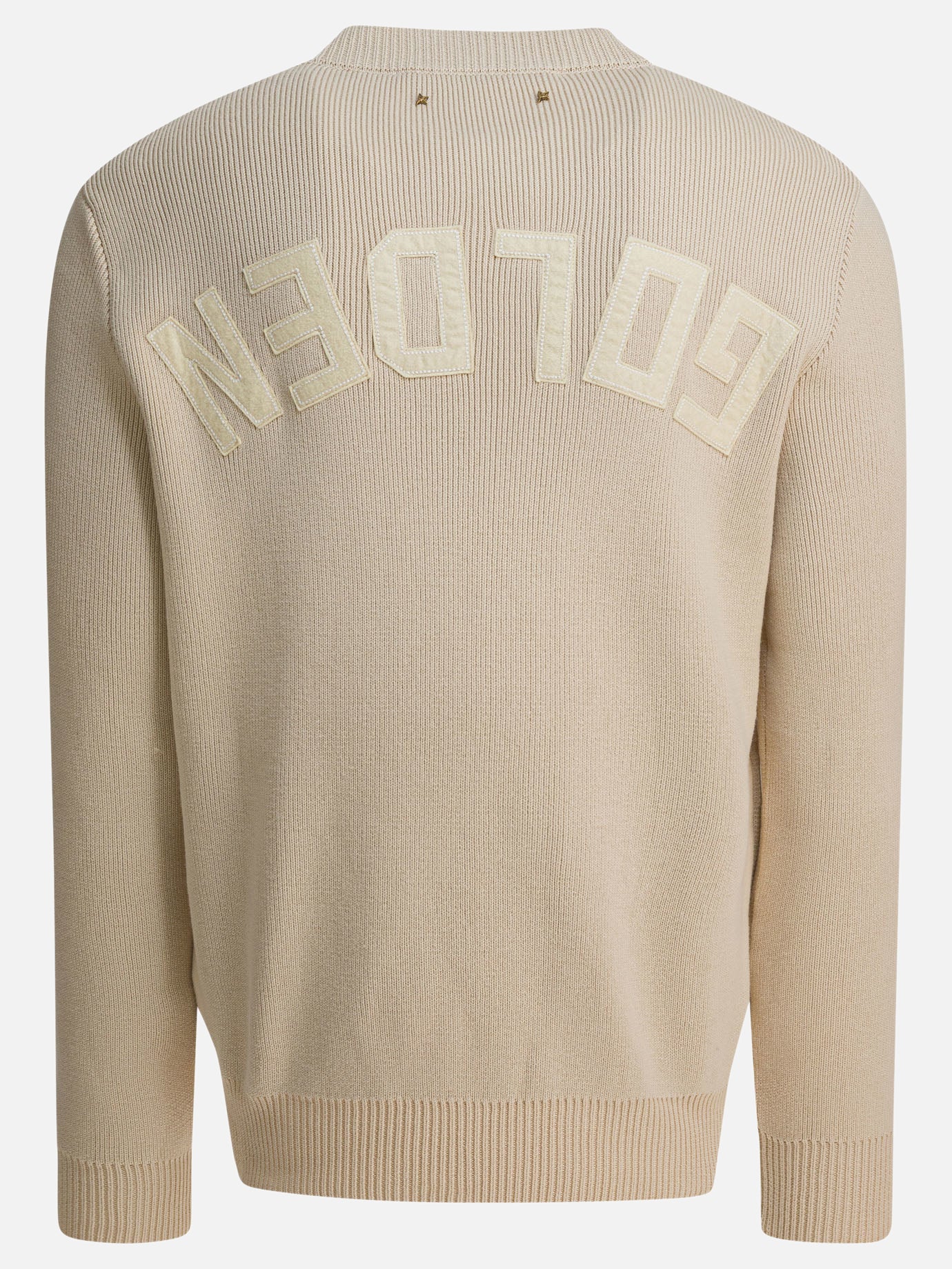 Crewneck sweaters Solid colour  Beige - Golden Goose Men | PDP | VIETTI Online Store | thumbnail_2