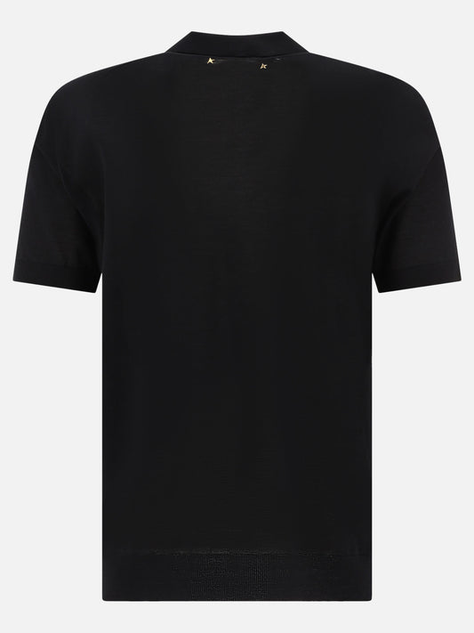 Polo shirts with buttons Solid colour  Black - Golden Goose Men | PDP | VIETTI Online Store | 2
