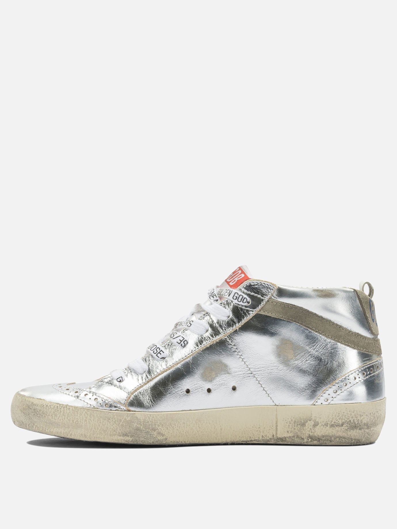 High top sneakers 100% leather - 100% rubber  Silver - Golden Goose Women | PDP | VIETTI Online Store | Zoom-Modal_3
