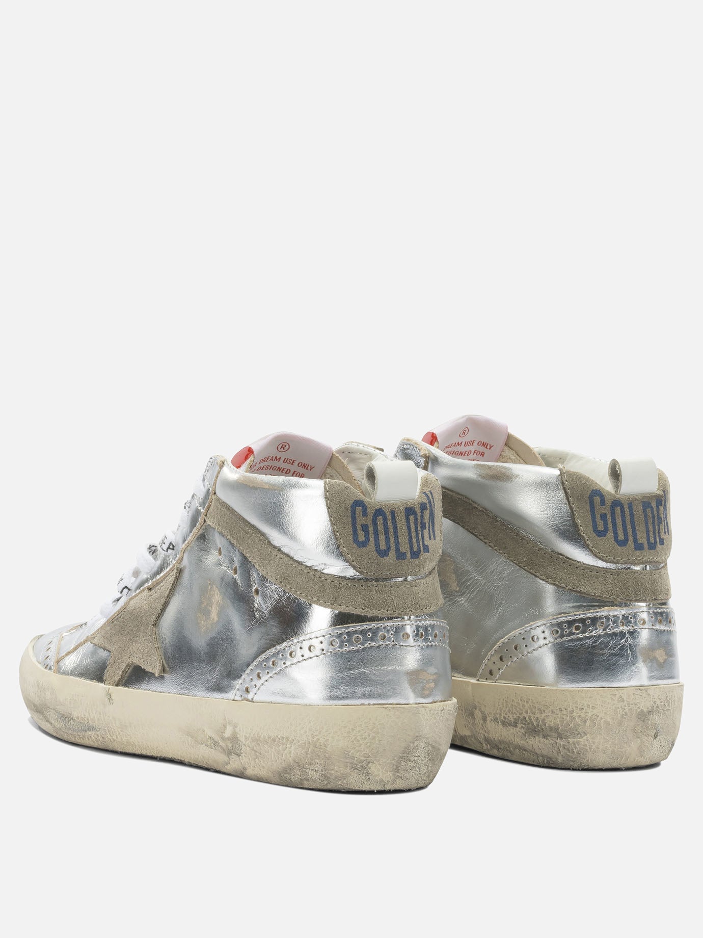 High top sneakers 100% leather - 100% rubber  Silver - Golden Goose Women | PDP | VIETTI Online Store | Zoom-Modal_4
