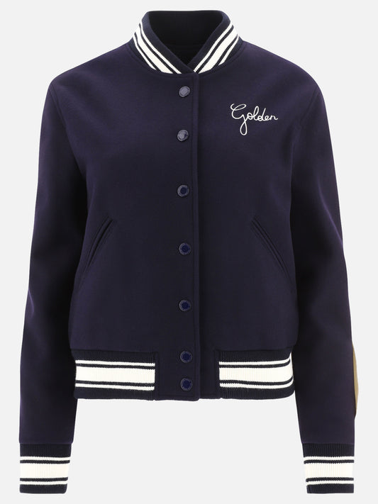 Bomber jackets Logo  Blue - Golden Goose Women | PDP | VIETTI Online Store 
