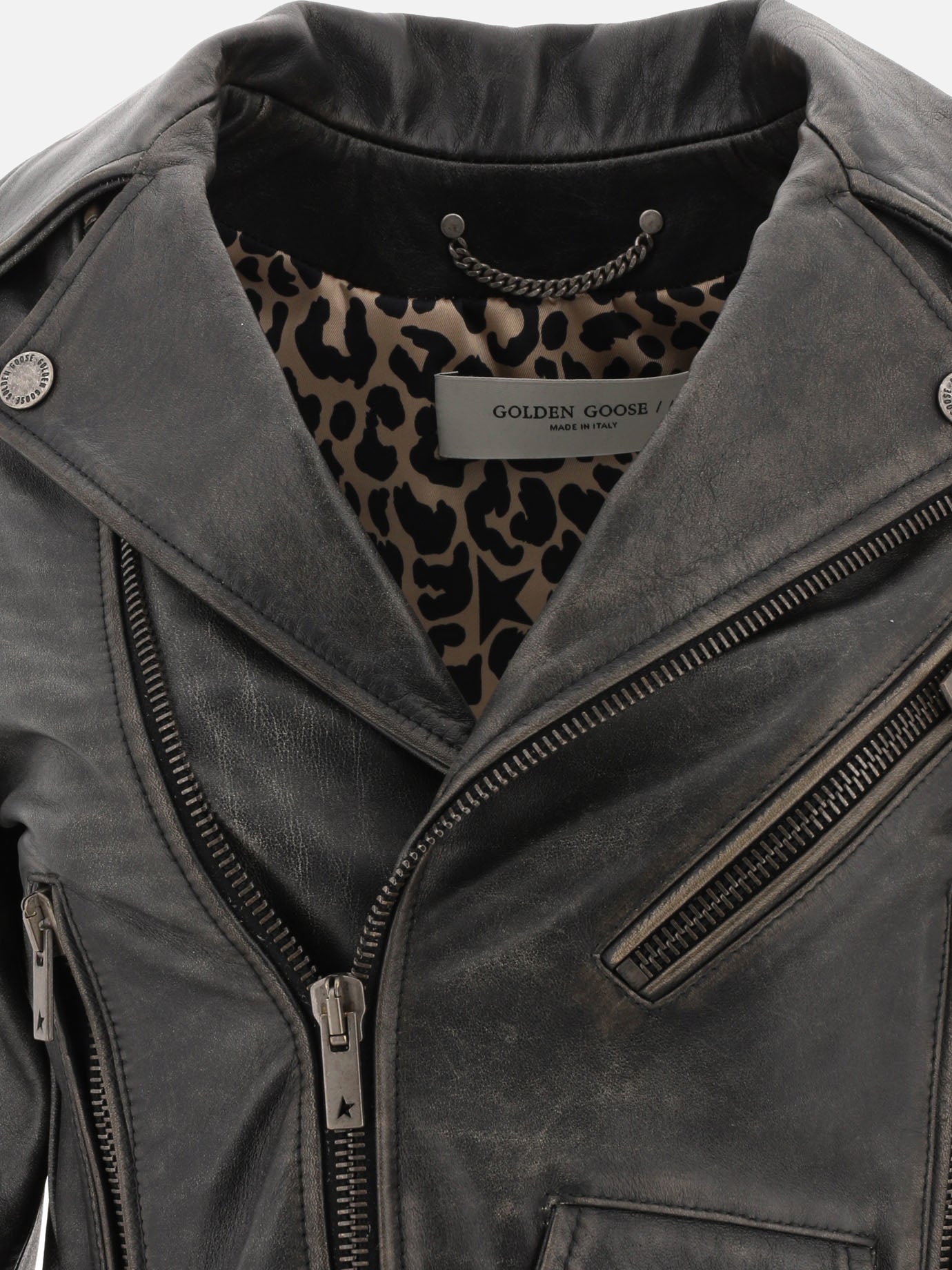 Leather jackets Solid colour  Black - Golden Goose Women | PDP | VIETTI Online Store | Zoom-Modal_3

