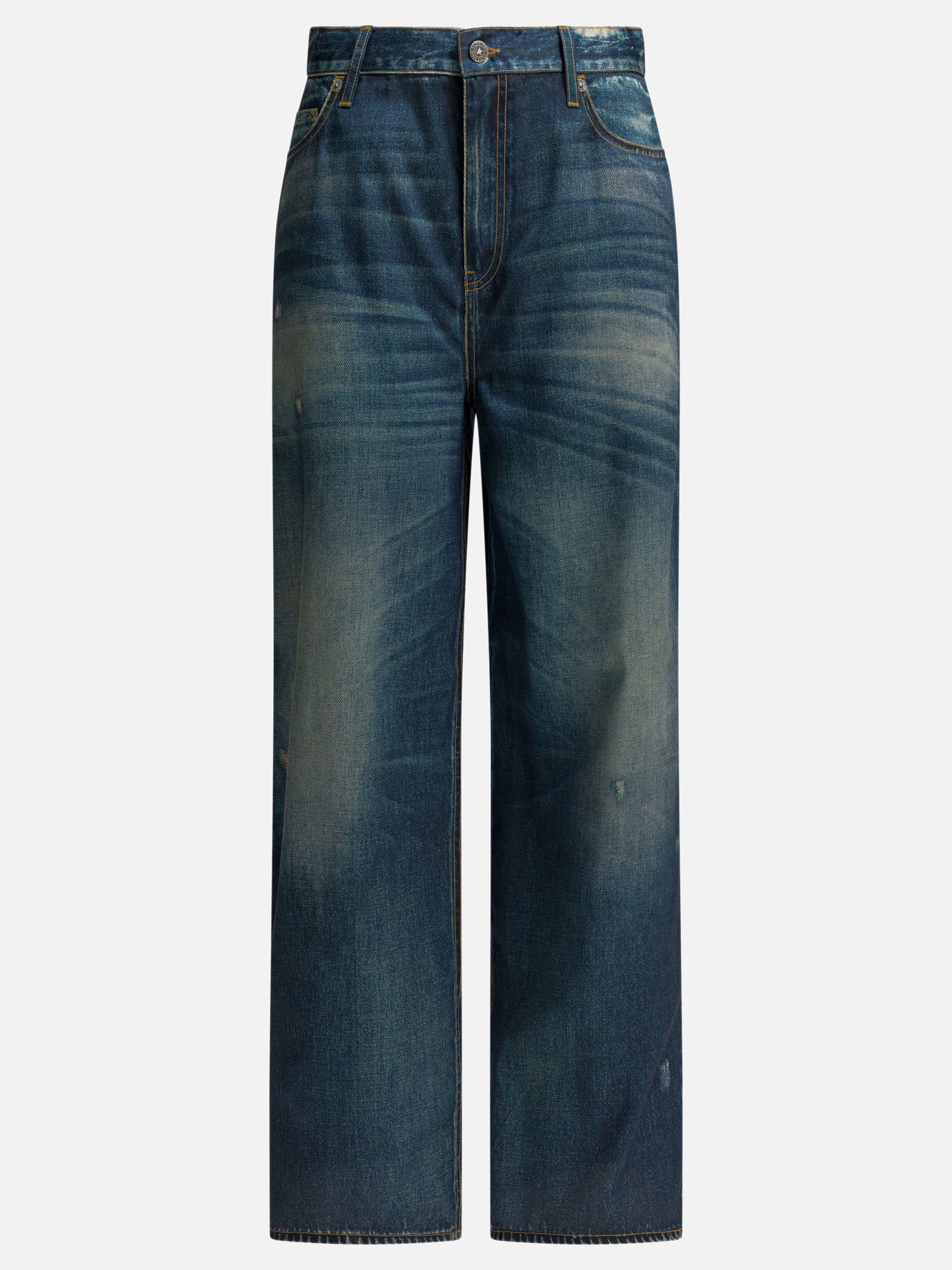 Straight-leg jeans Solid colour  Blue - Golden Goose Women | PDP | VIETTI Online Store | Zoom-Modal
