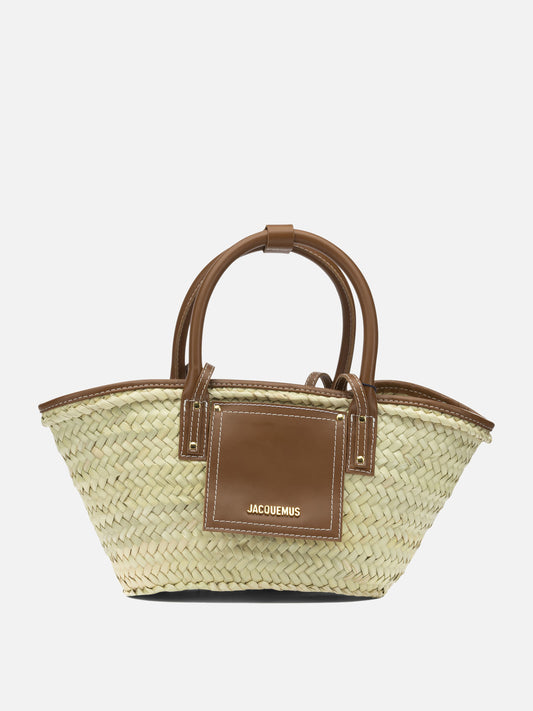 Medium bags 100% palm leaves - 100% leather  Beige - Jacquemus Women | PLP | VIETTI Online Store 
