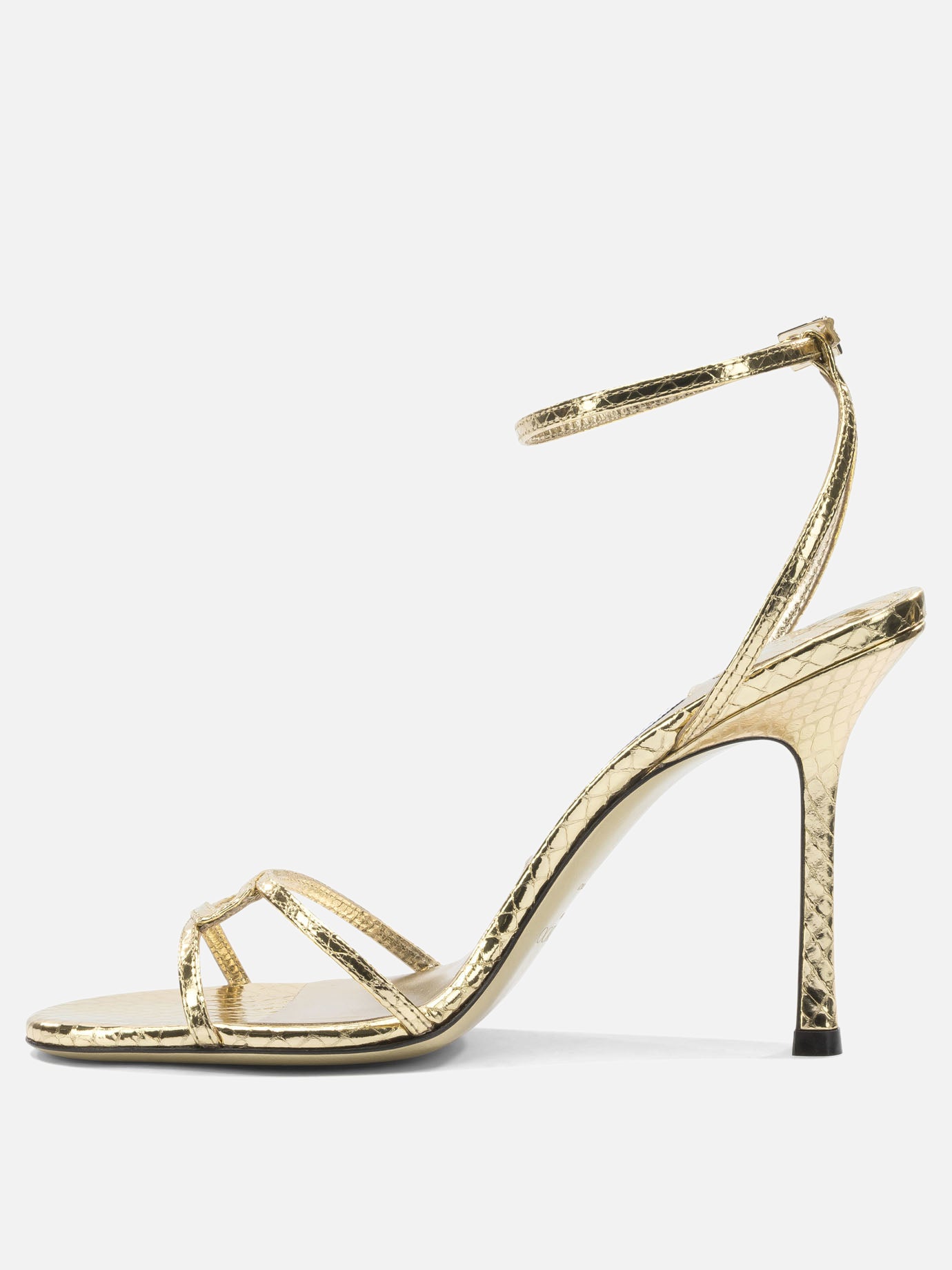 Heeled sandals 1998 LEO 100  Gold - Jimmy Choo Women | PDP | VIETTI Online Store | thumbnail_3