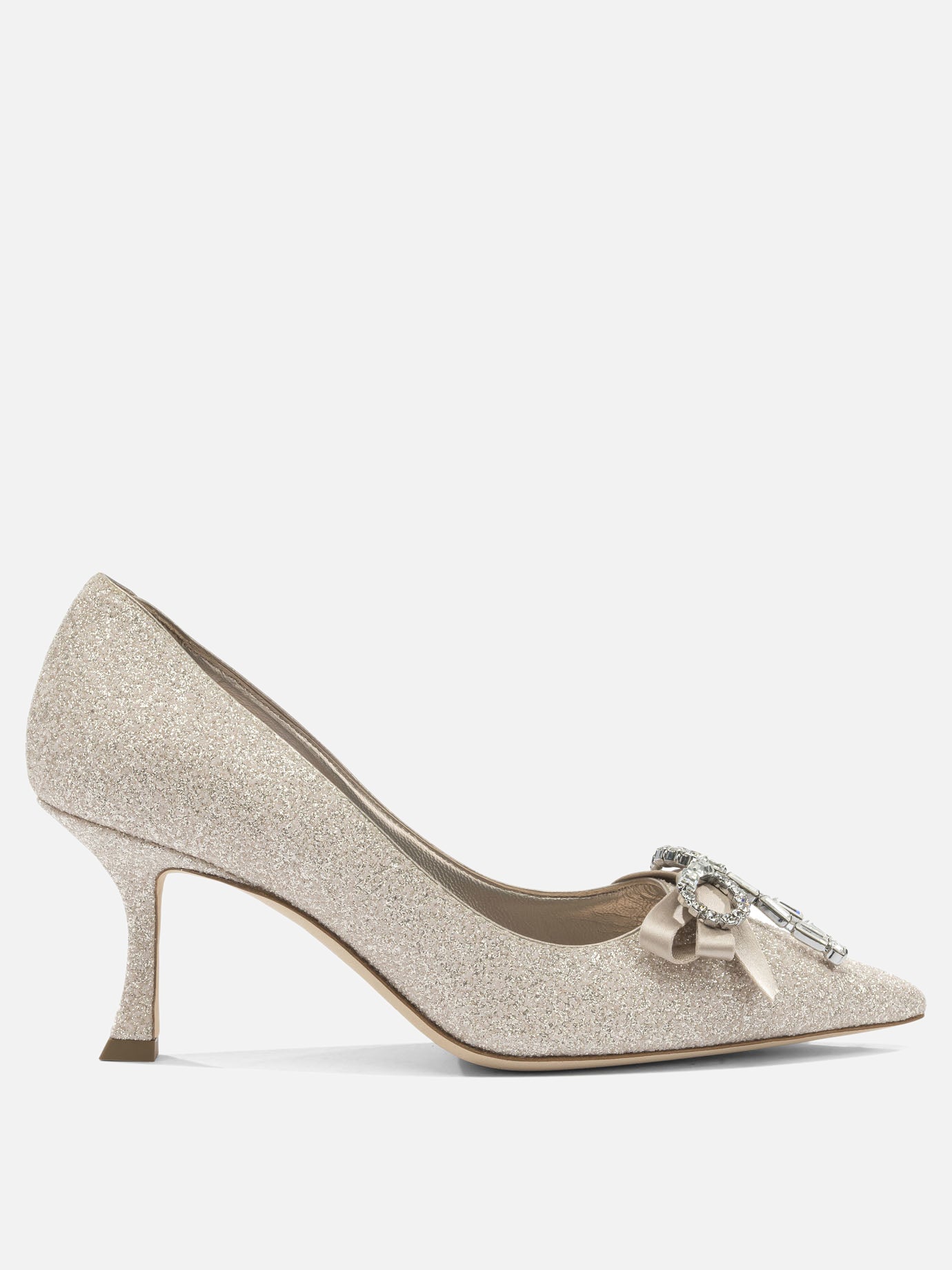 Pumps 75% textile 5% leather 5% crystal 5% salpa 5% plastic 5% metal - 100% calf  Gold - Jimmy Choo Women | PDP | VIETTI Online Store | Zoom-Modal
