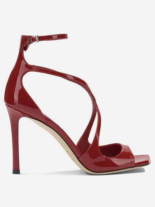 Heeled sandals 85% leather 5% salpa 5% plastic 5% metal - 100% calf  Red - Jimmy Choo Women | PLP | VIETTI Online Store 

