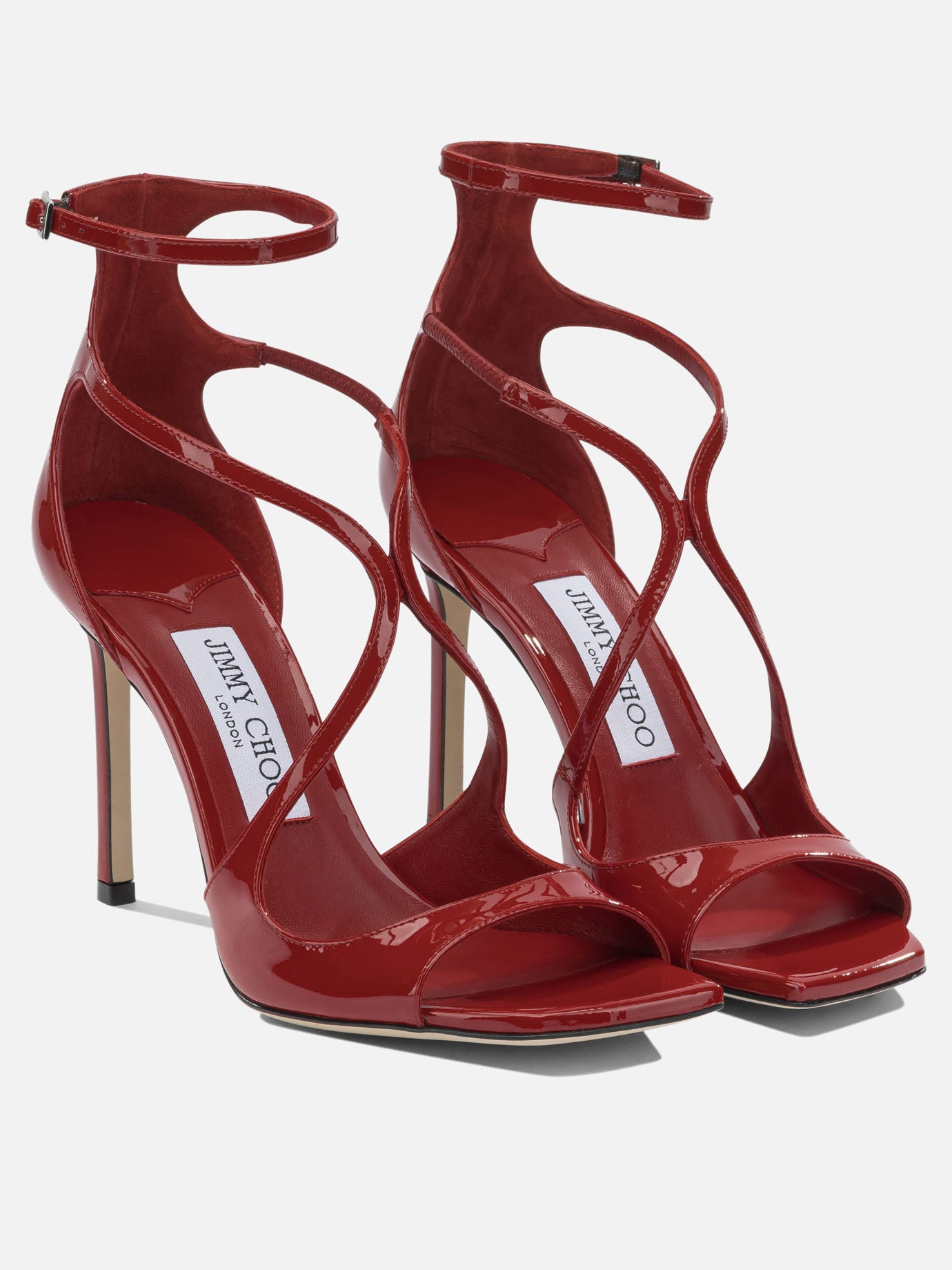 Heeled sandals 85% leather 5% salpa 5% plastic 5% metal - 100% calf  Red - Jimmy Choo Women | PDP | VIETTI Online Store | thumbnail_2