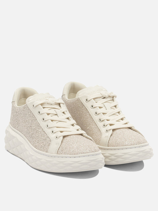 Low top sneakers 70% leather 24% textile 5% metal 1% rubber - 100% rubber  Gold - Jimmy Choo Women | VIETTI Online Store | 2
