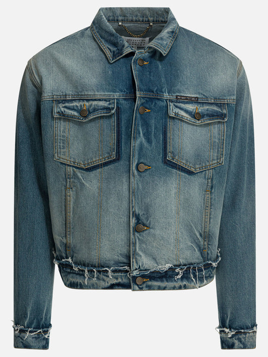 Denim jackets Solid colour  Blue - Maison Margiela Men | PDP | VIETTI Online Store 
