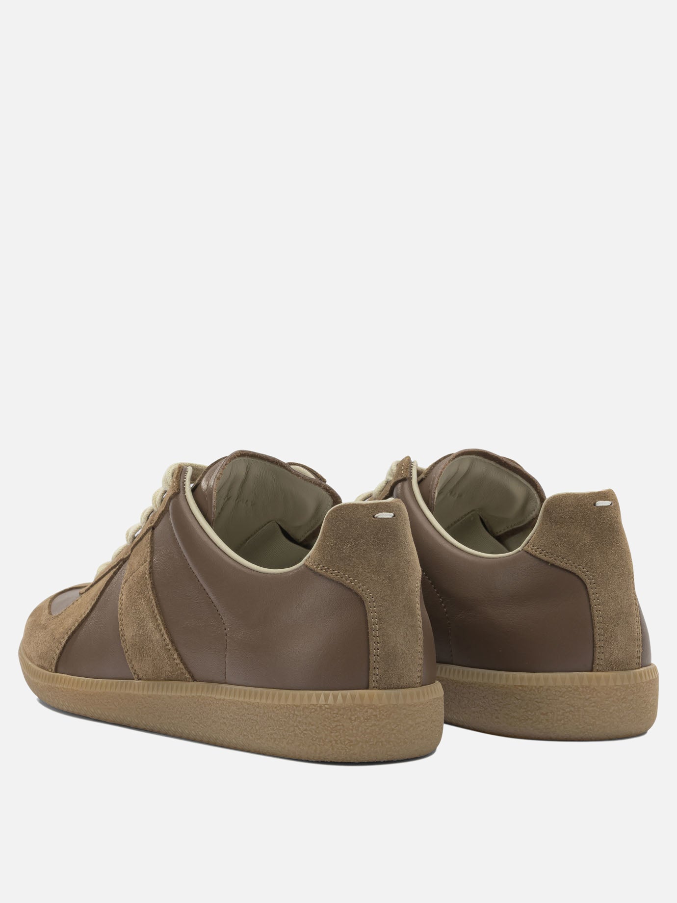 Low top sneakers 100% calf leather - 100% rubber  Brown - Maison Margiela Men | PDP | VIETTI Online Store | Zoom-Modal_4
