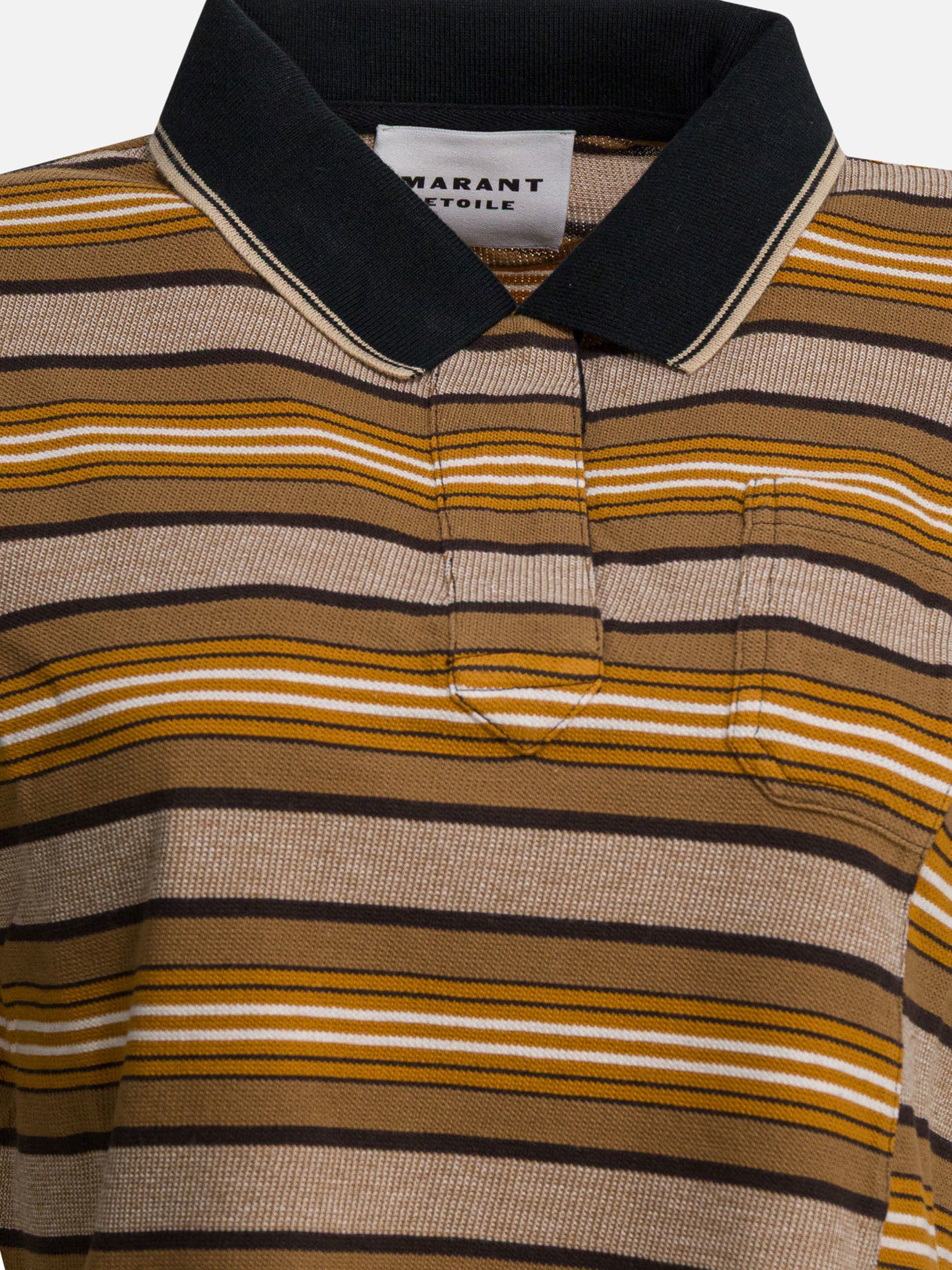 Polo shirts with buttons Striped  Beige - Marant Étoile Women | PDP | VIETTI Online Store | Zoom-Modal_3
