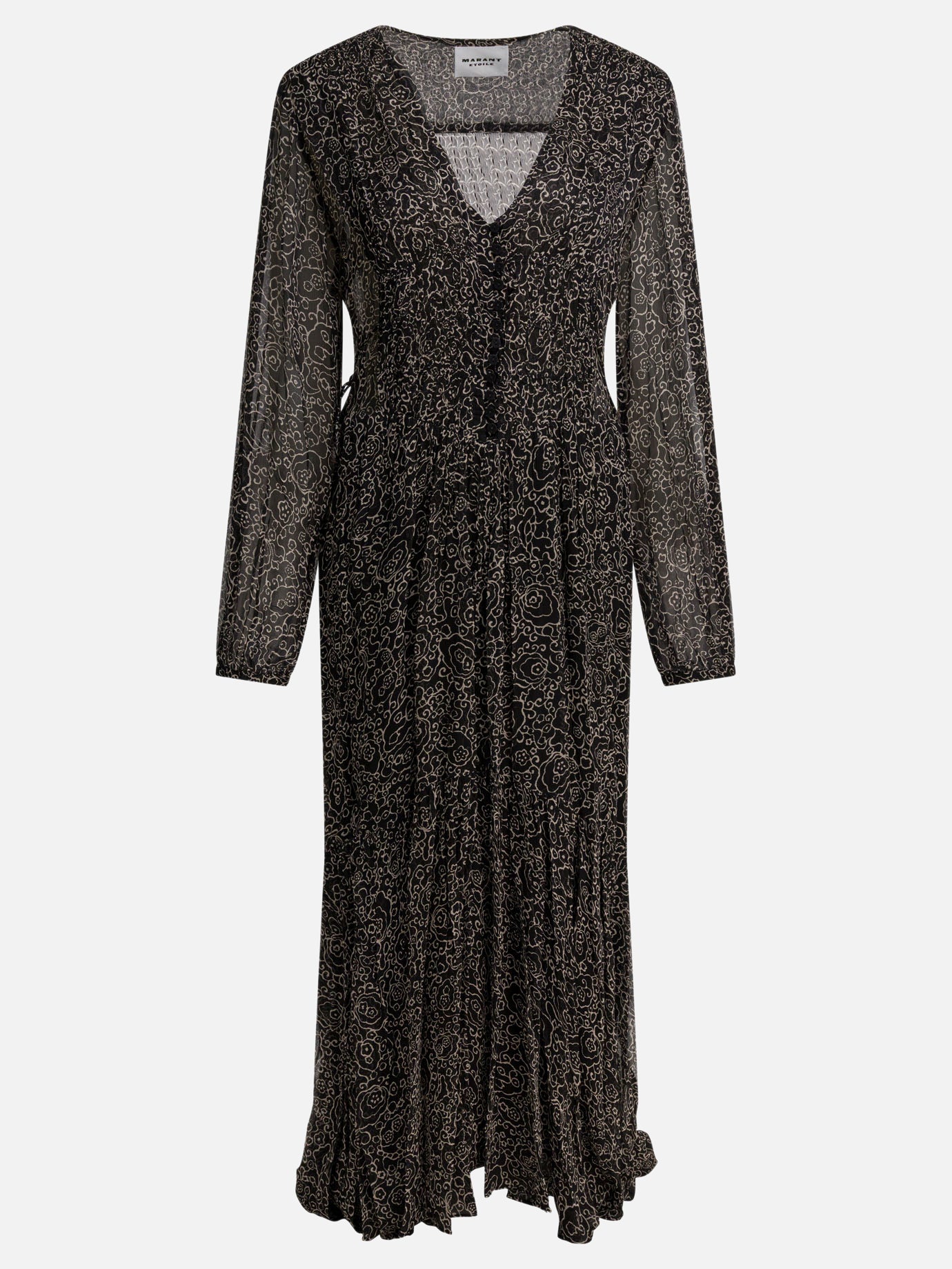 Midi dresses Floral  Black - Marant Étoile Women | PDP | VIETTI Online Store | Zoom-Modal
