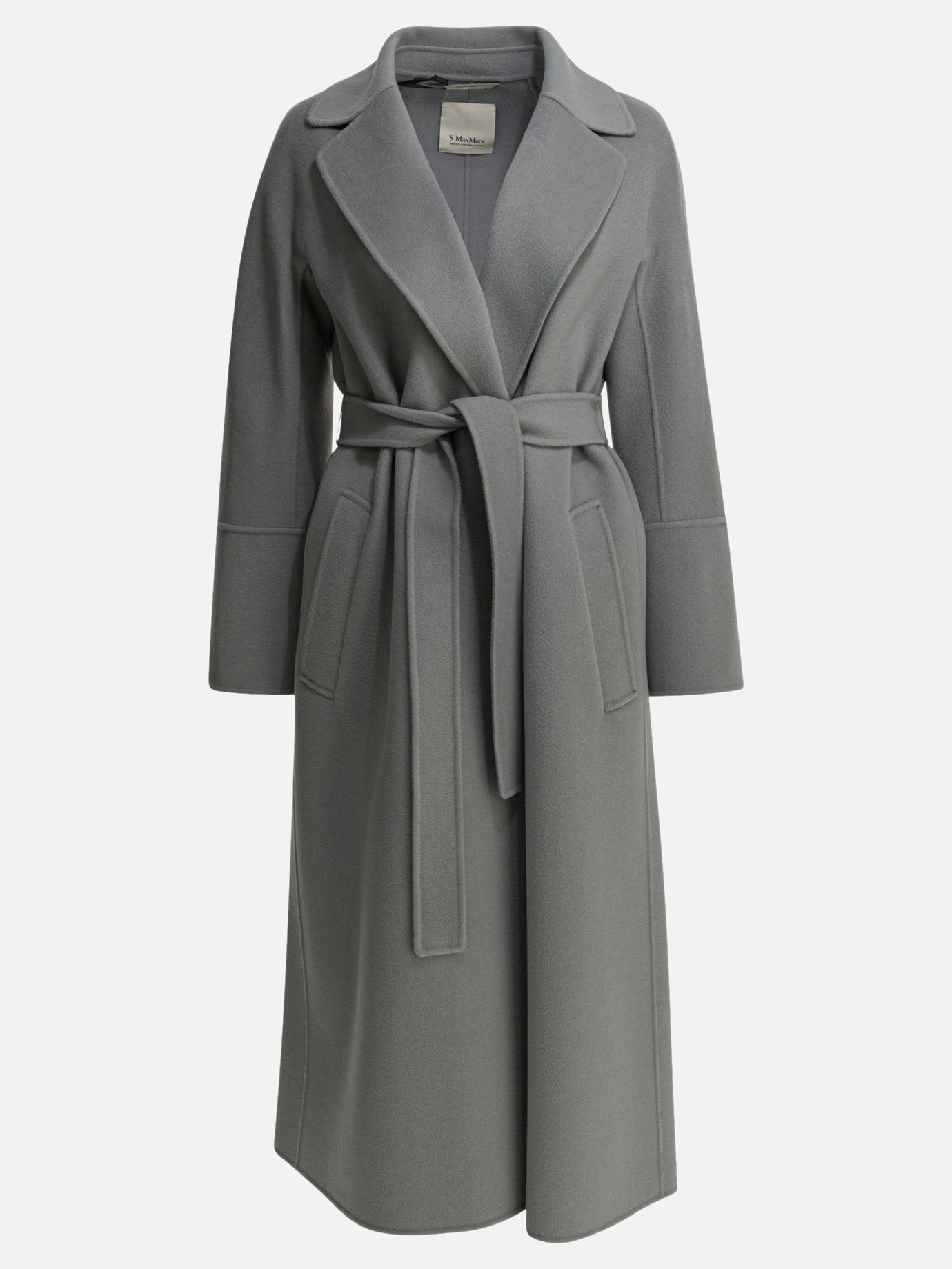 Long coats Solid colour  Grey - Max Mara S Women | PDP | VIETTI Online Store | thumbnail
