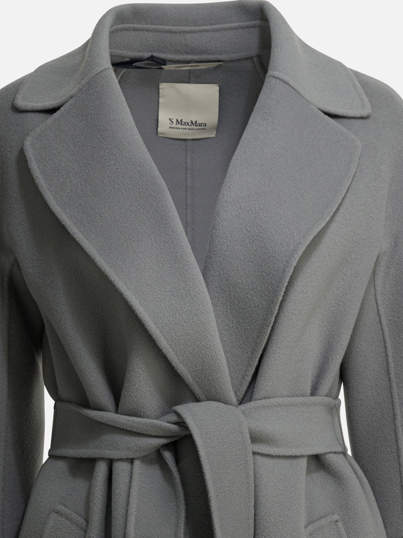 Long coats Solid colour  Grey - Max Mara S Women | PDP | VIETTI Online Store | Zoom-Modal_3
