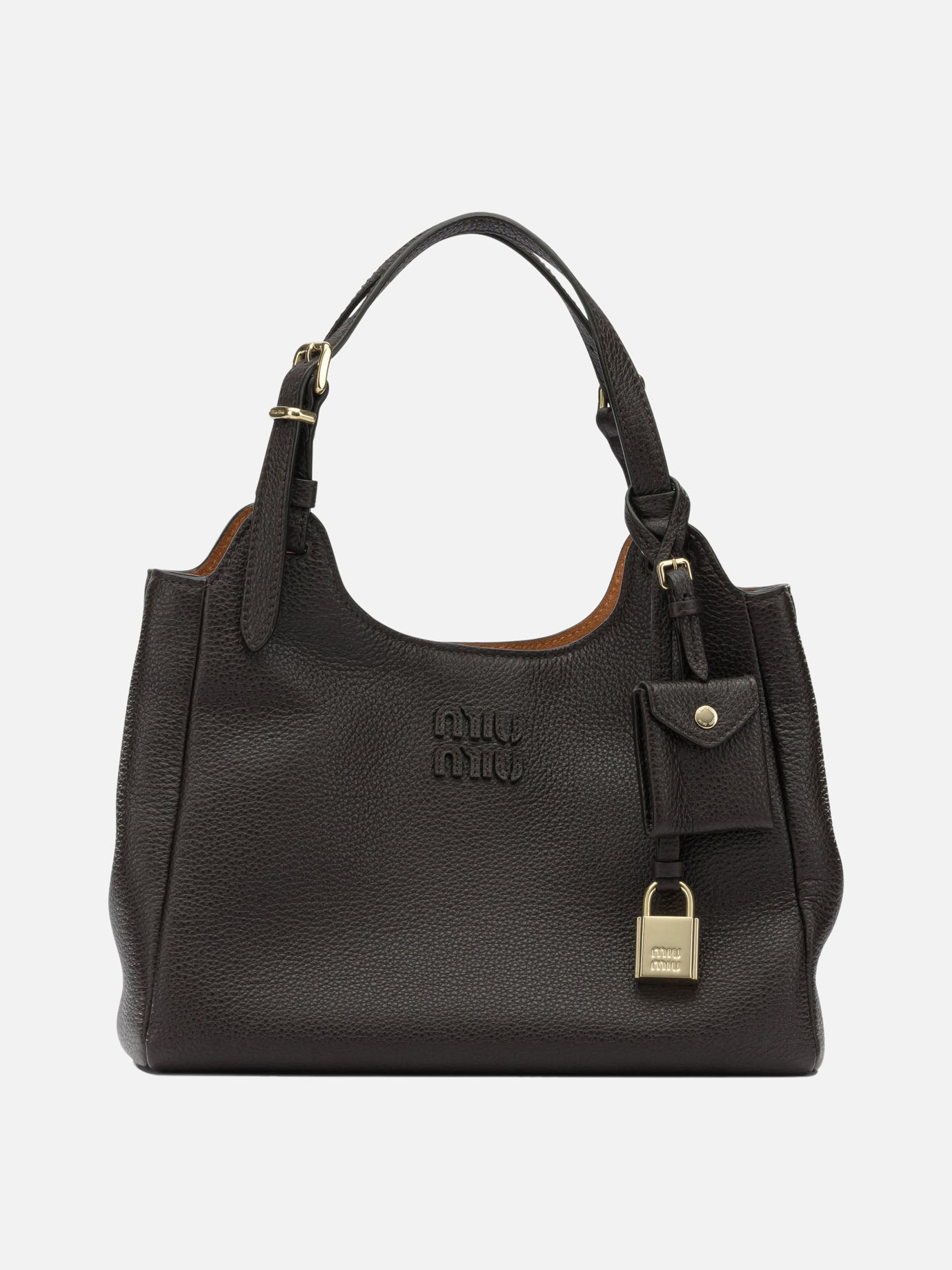 Small bags 100% calf leather  Brown - Miu Miu Women | PDP | VIETTI Online Store | Zoom-Modal
