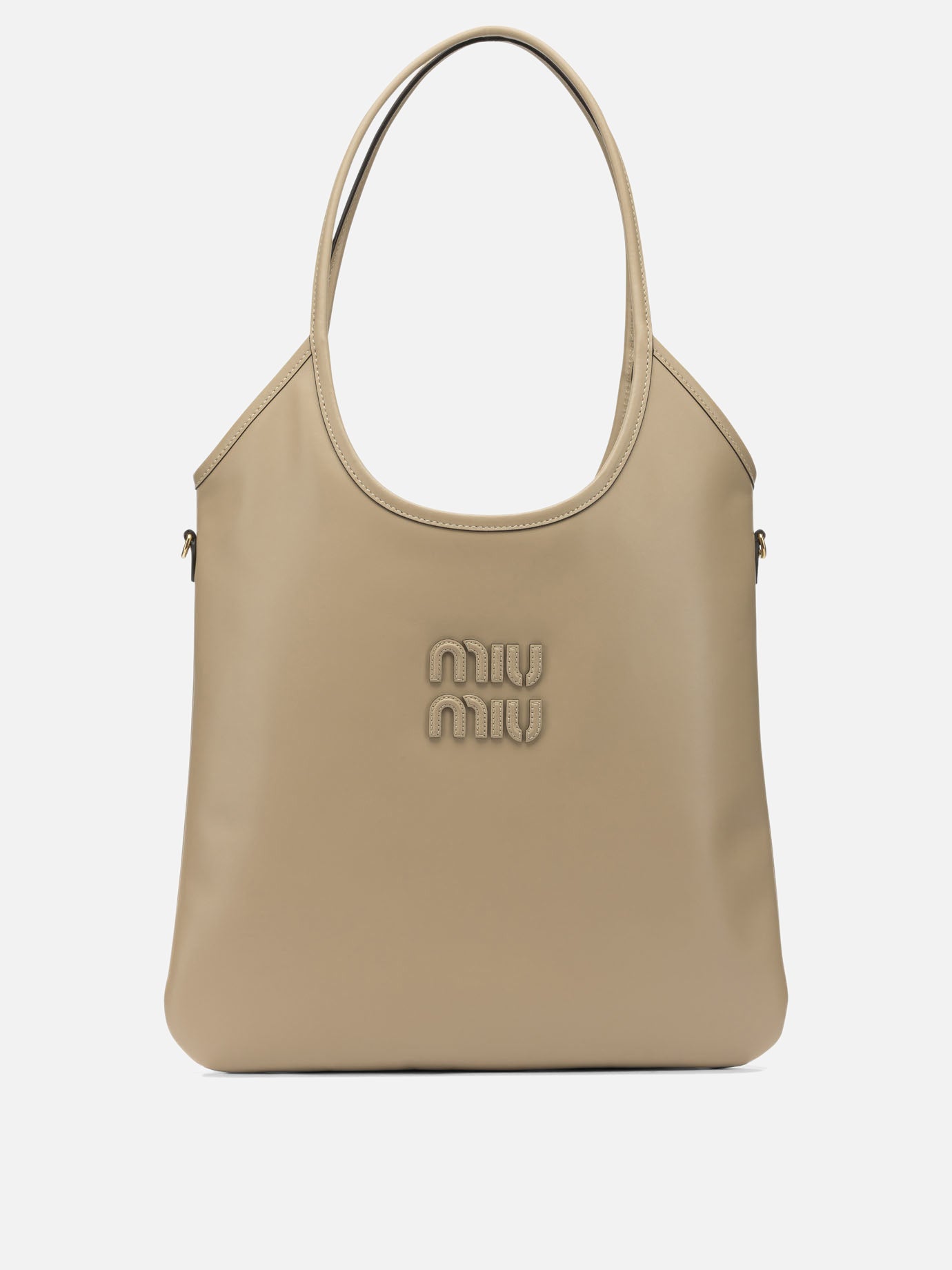 Large bags 100% calf leather  Beige - Miu Miu Women | PDP | VIETTI Online Store | Zoom-Modal
