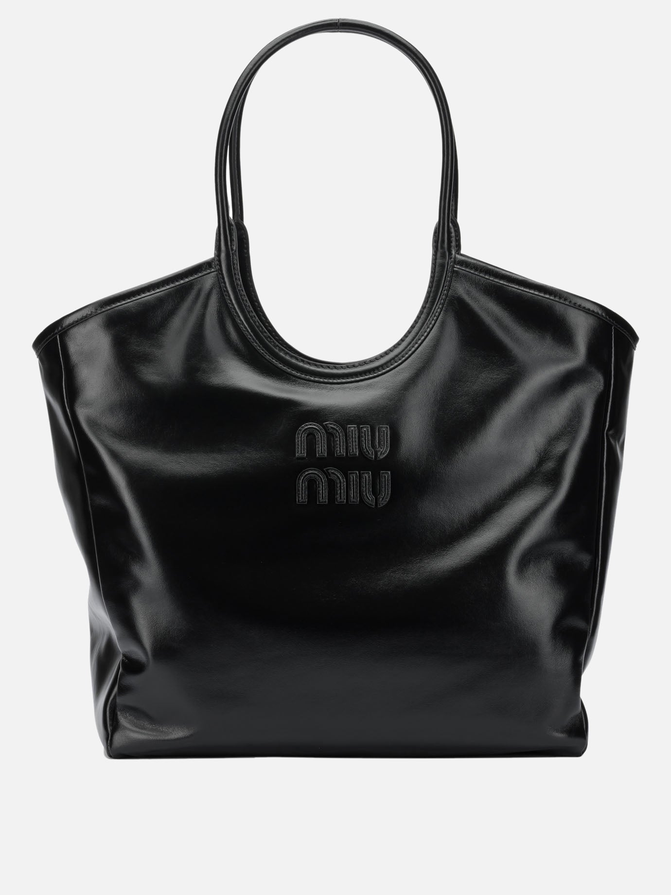 Medium bags 100% calf leather  Black - Miu Miu Women | PDP | VIETTI Online Store | Zoom-Modal
