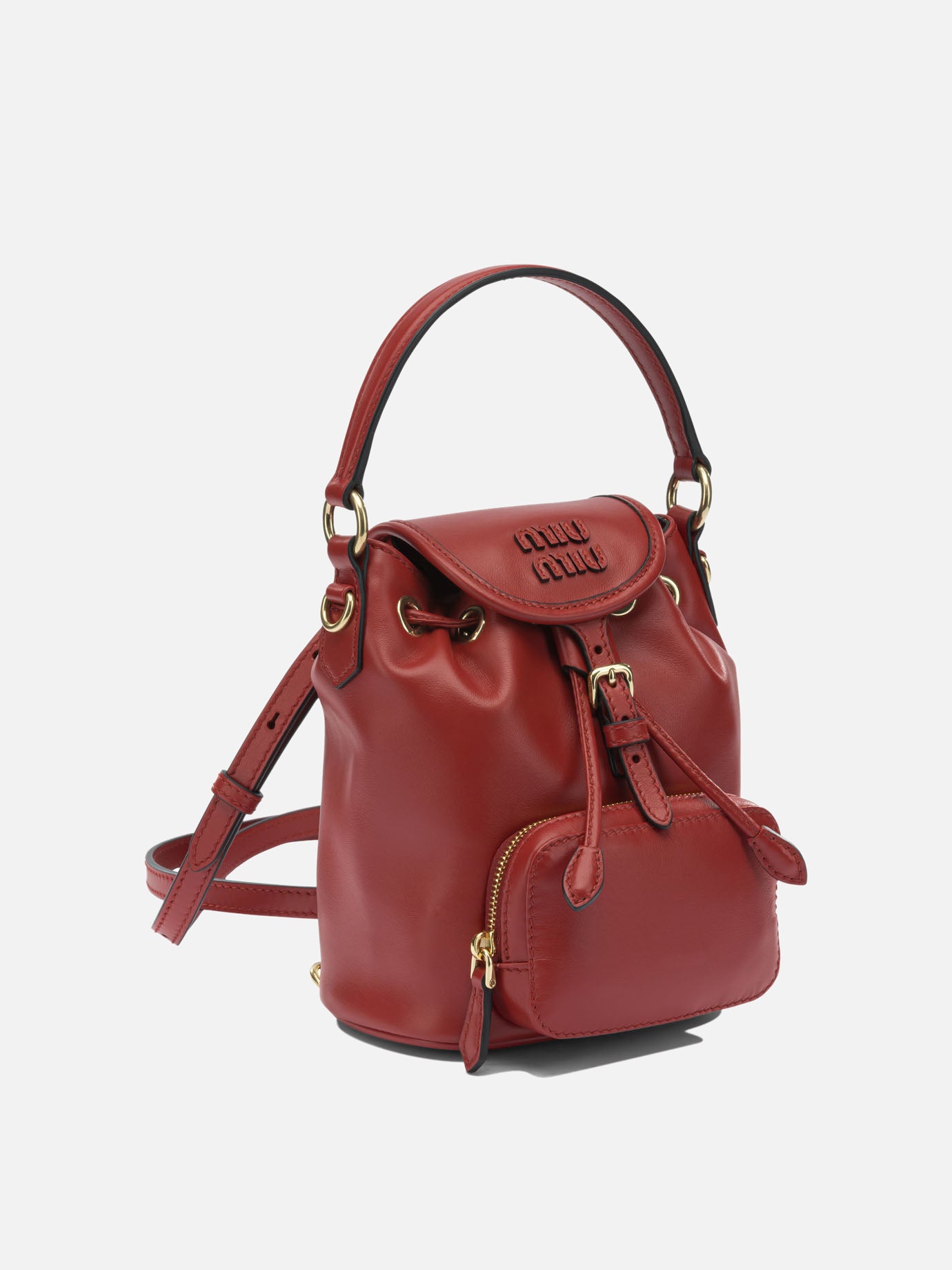 Casual backpacks 100% calf leather  Red - Miu Miu Women | PDP | VIETTI Online Store | thumbnail_2